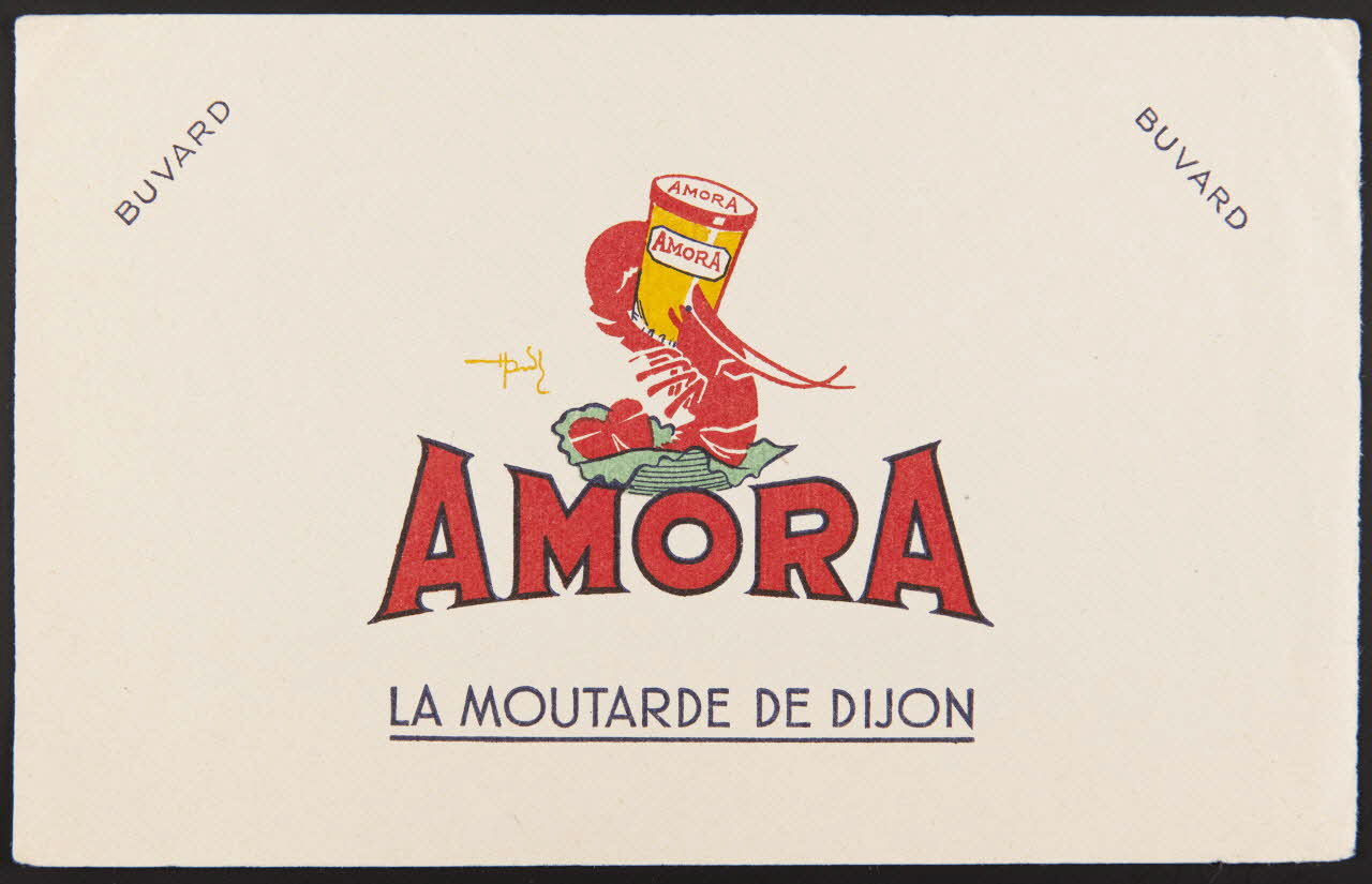 buvard publicitaire AMORA  LA MOUTARDE DE DIJON 1994.34.361 Photo