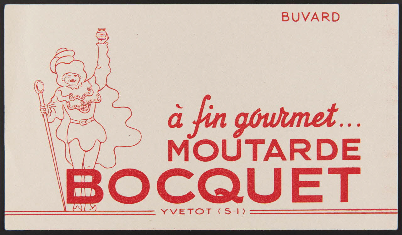 buvard publicitaire MOUTARDE  BOCQUET 1994.34.364 Photo