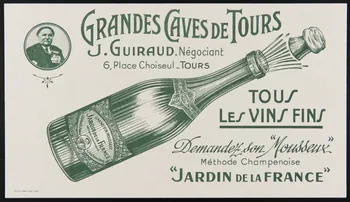 buvard publicitaire GRANDES CAVES DE TOURS 1994.34.37 Photo
