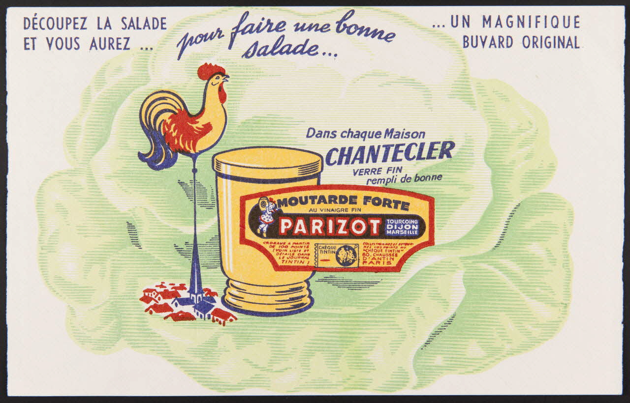 buvard publicitaire MOUTARDE FORTE  PARIZOT 1994.34.371 Photo