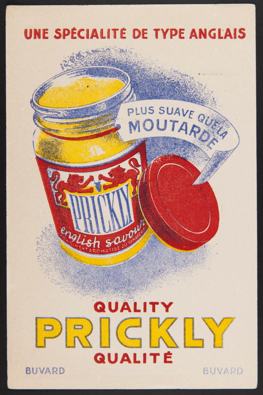 buvard publicitaire QUALITY  PRICKLY  QUALITE 1994.34.373 Photo