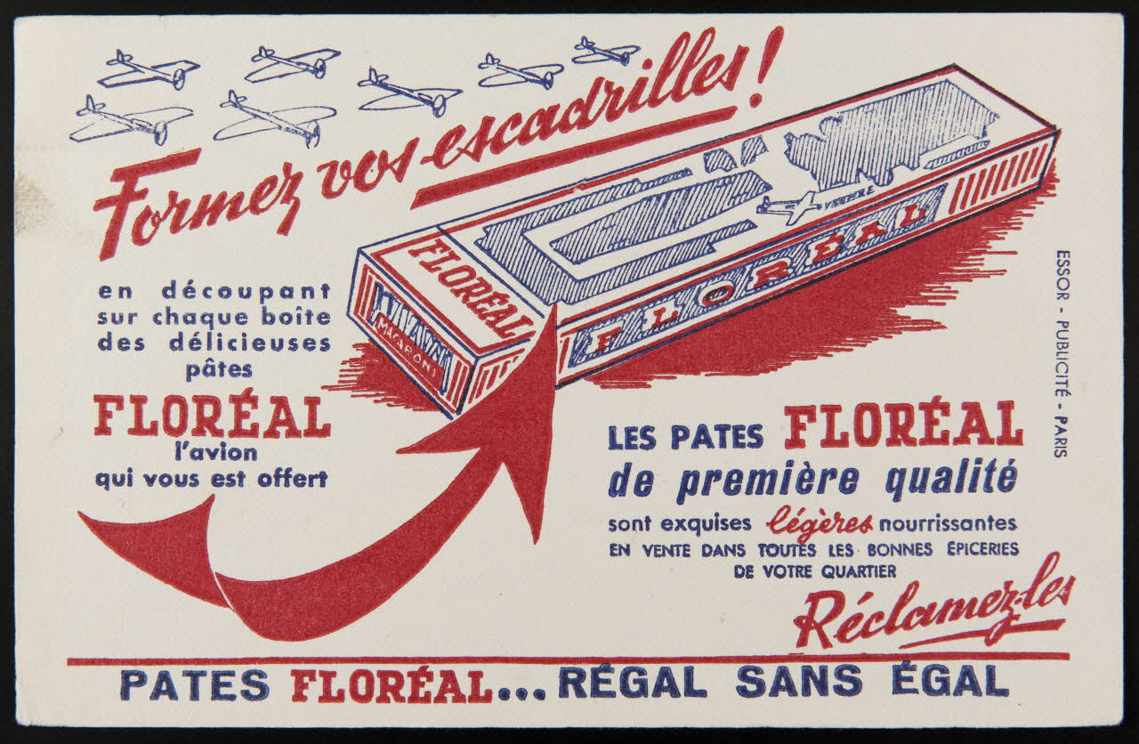 buvard publicitaire PATES FLOREAL... REGAL SANS EGAL 1994.34.379 Photo