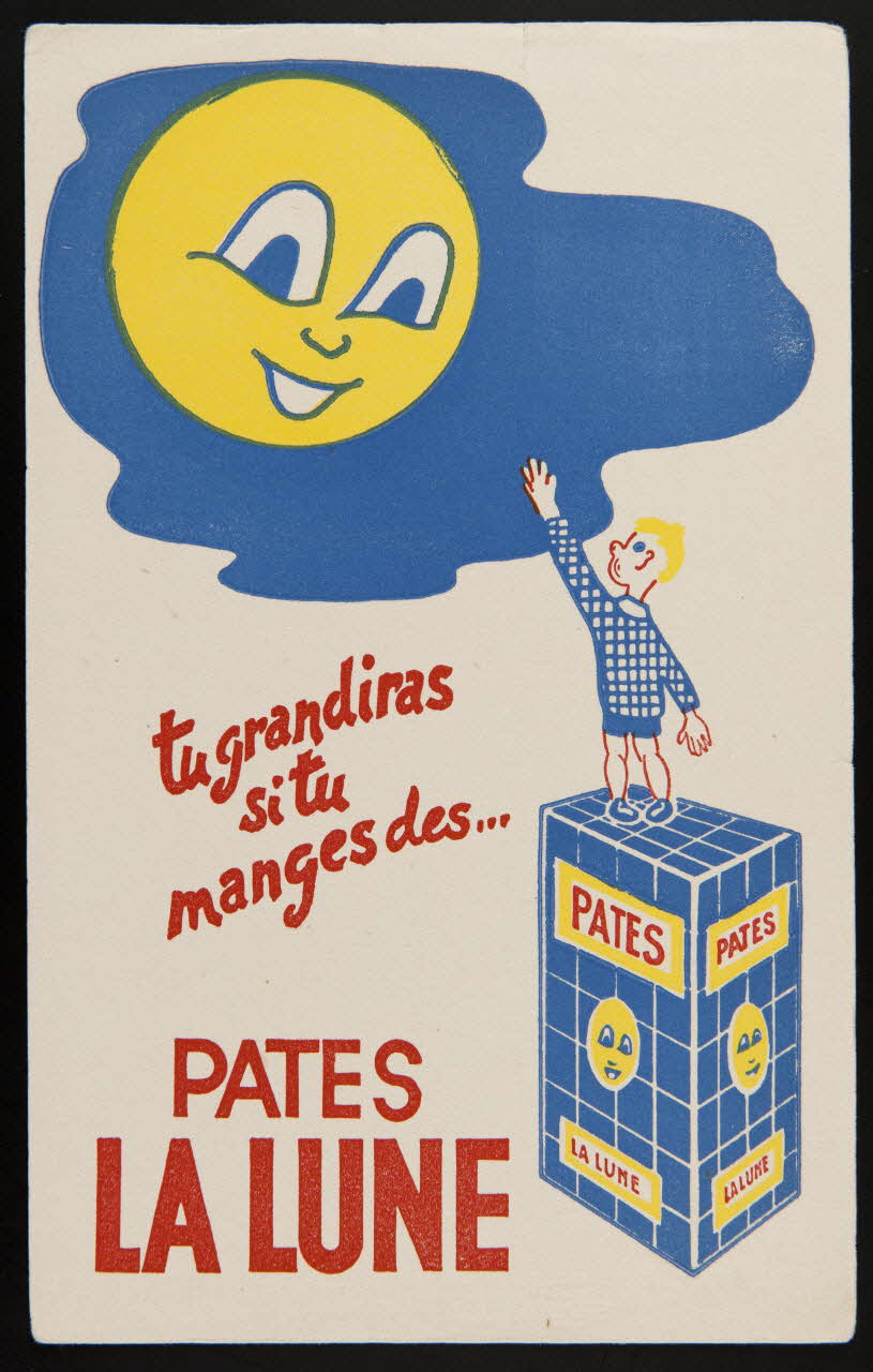 buvard publicitaire tu grandiras  si tu  manges des...  PATES  LA LUNE 1994.34.380 Photo