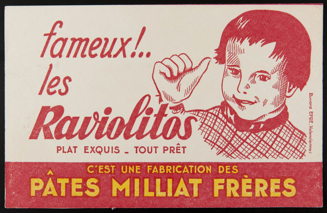 buvard publicitaire fameux !..  les   Raviolitos 1994.34.382 Photo