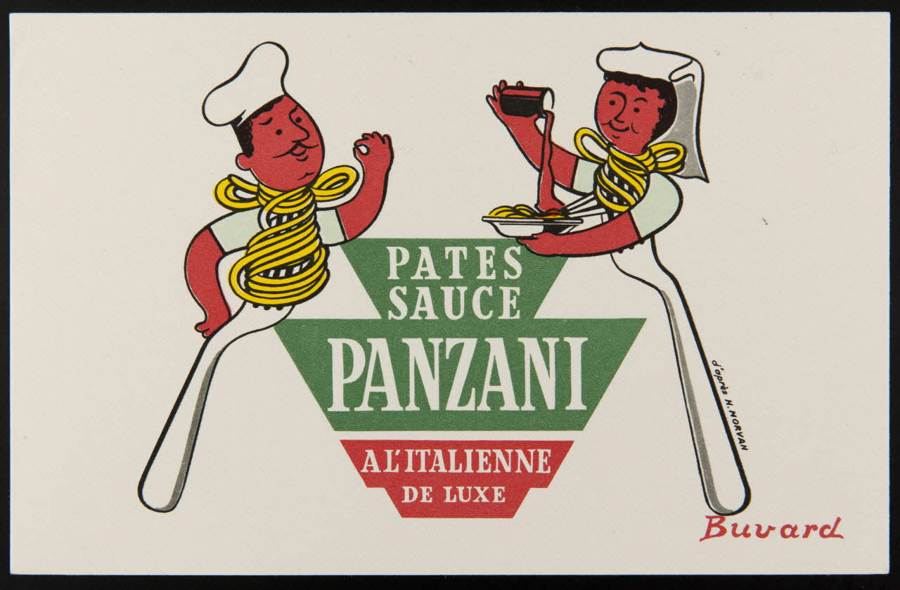 buvard publicitaire PATES  SAUCE  PANZANI 1994.34.385 Photo