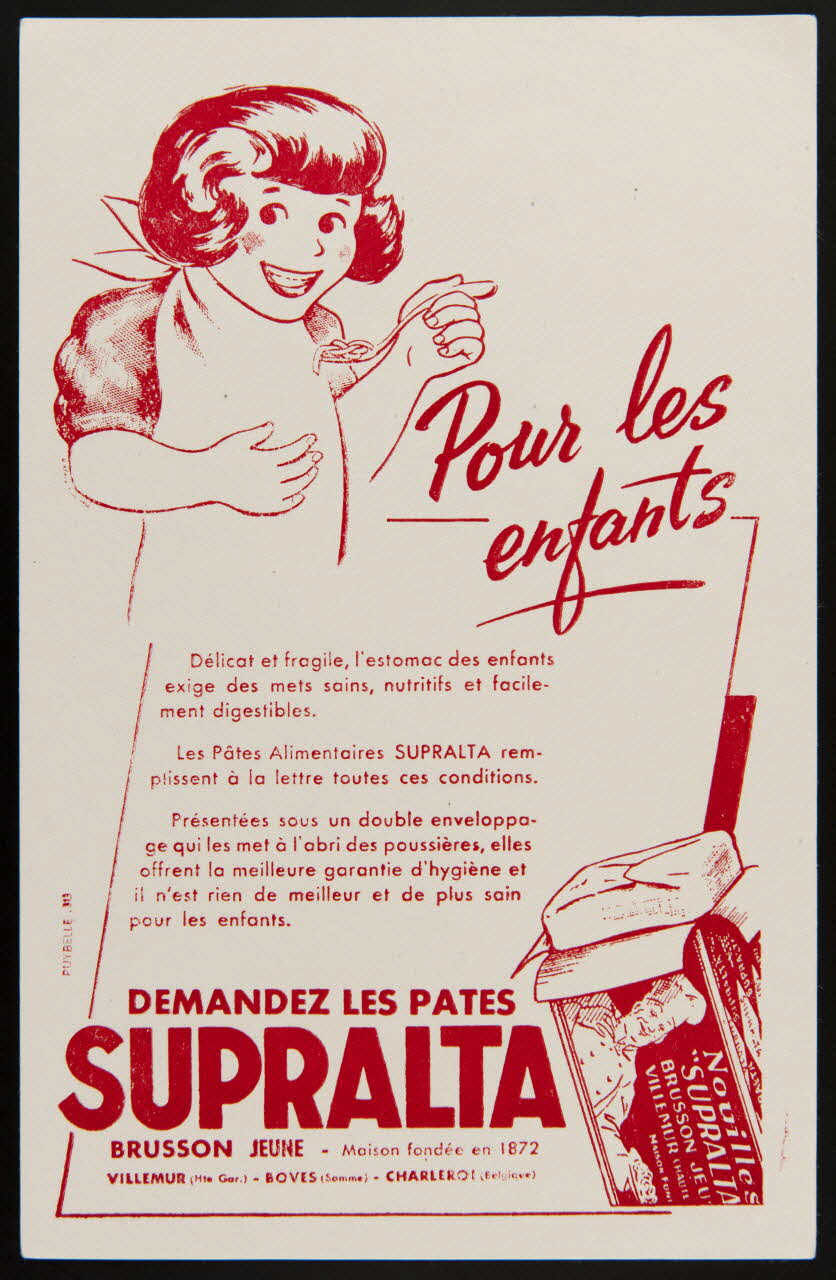 buvard publicitaire DEMANDEZ LES PATES  SUPRALTA 1994.34.388 Photo