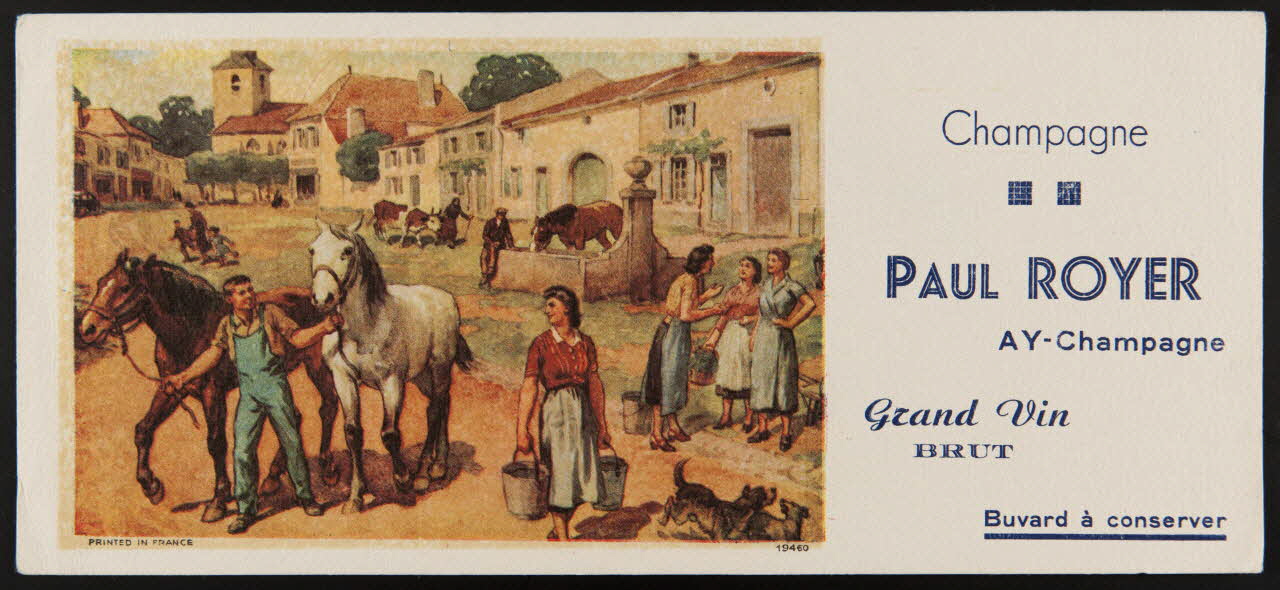 buvard publicitaire Champagne  PAUL ROYER 1994.34.39 Photo