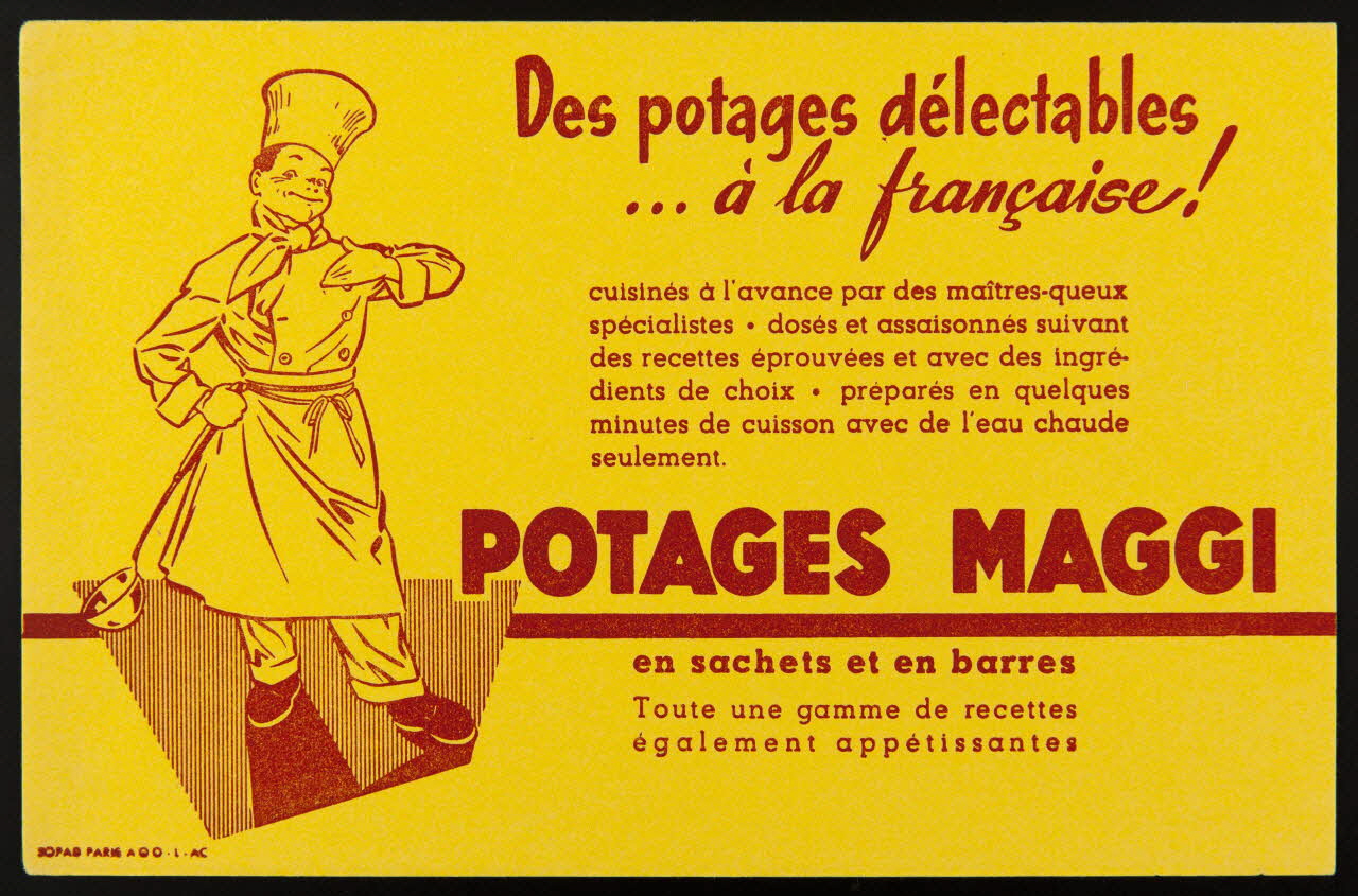 buvard publicitaire POTAGES MAGGI 1994.34.401 Photo