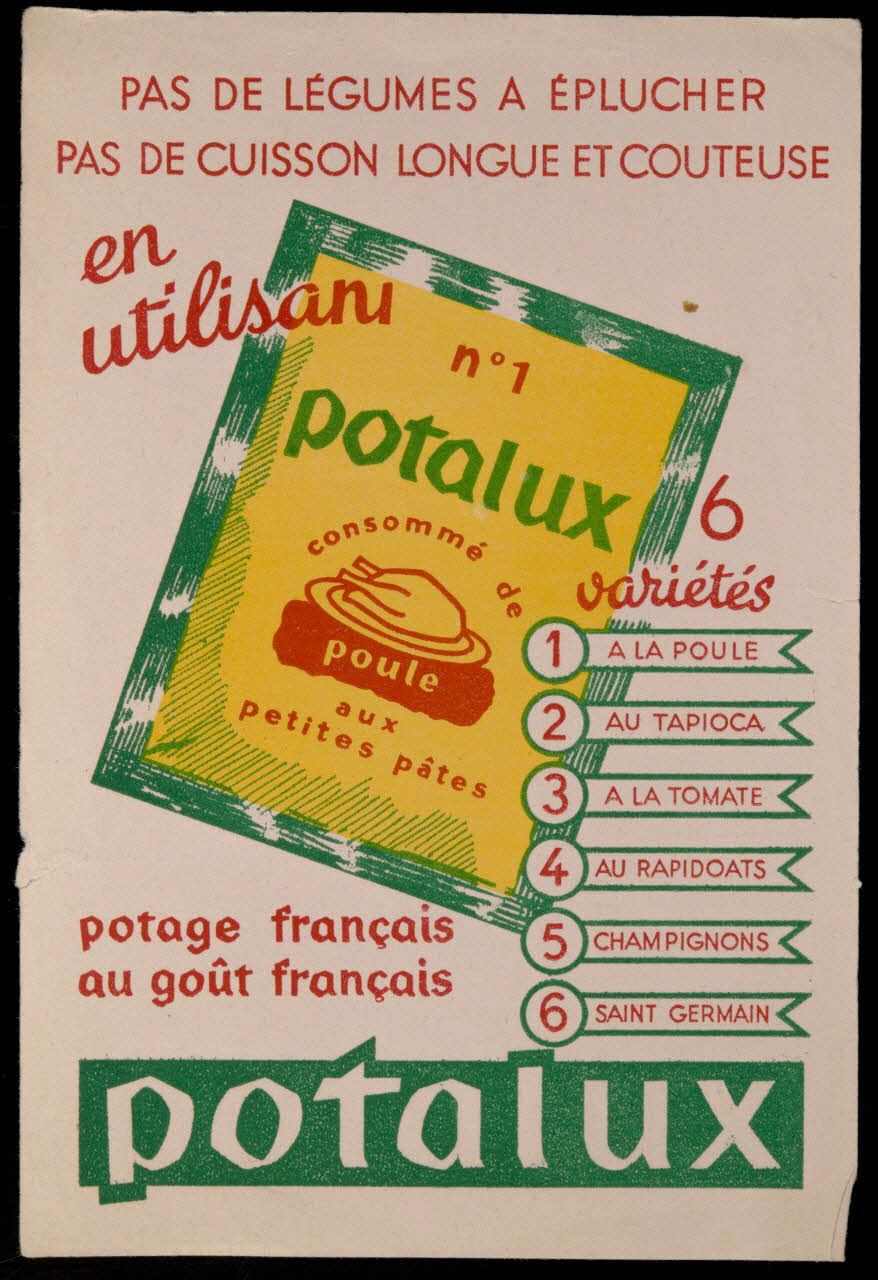 buvard publicitaire potalux 1994.34.402 Photo