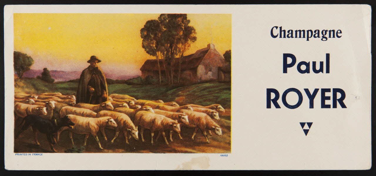buvard publicitaire Champagne  Paul  ROYER 1994.34.41 Photo