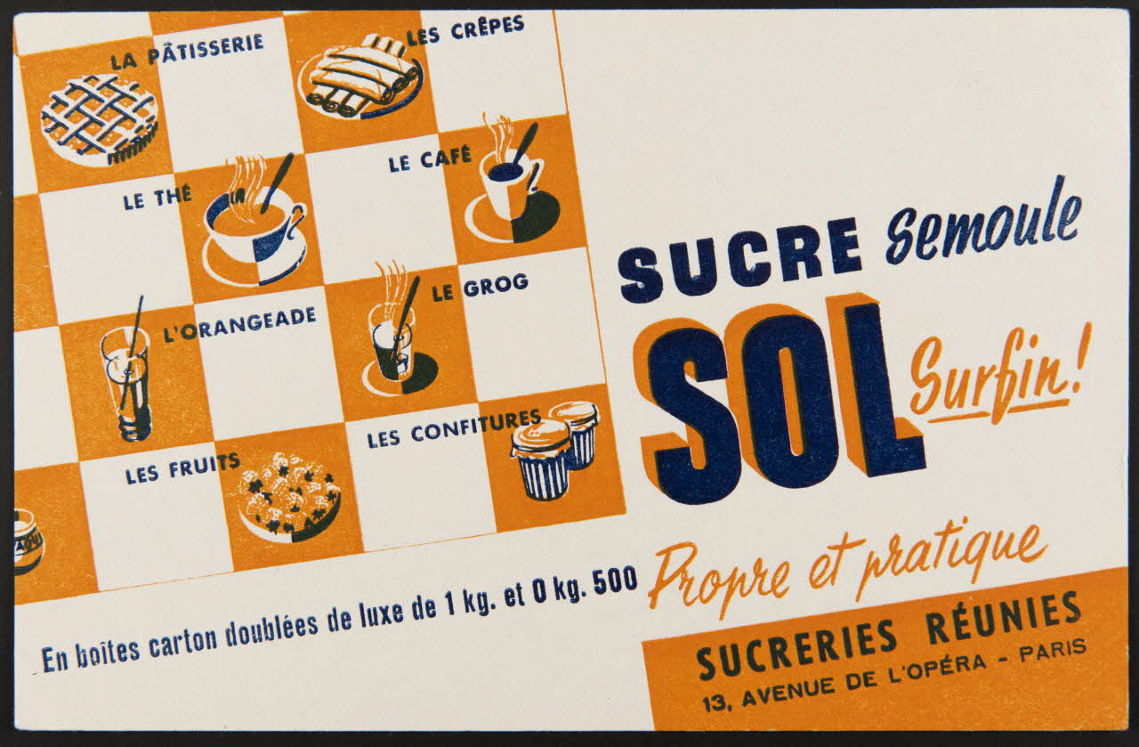 buvard publicitaire SUCRE SEMOULE  SOL Surfin ! 1994.34.417 Photo