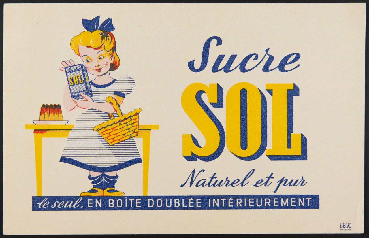buvard publicitaire Sucre  SOL  Naturel et pur 1994.34.418 Photo