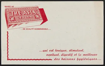 buvard publicitaire THE ASIA 1994.34.419 Photo