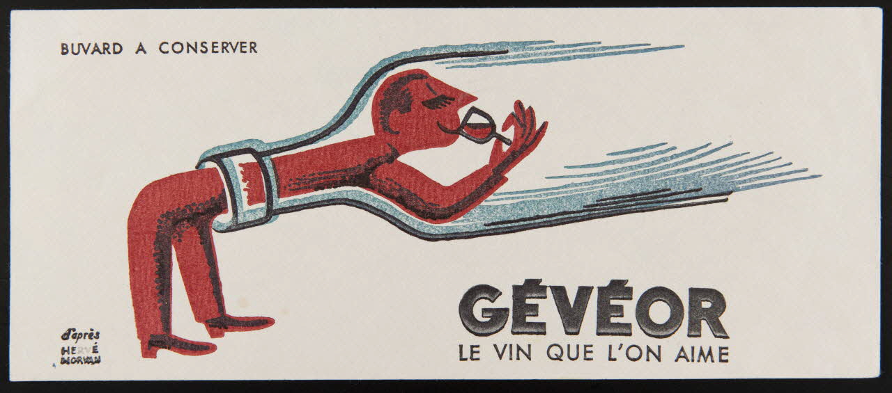 buvard publicitaire GEVEOR  LE VIN QUE L'ON AIME 1994.34.42 Photo