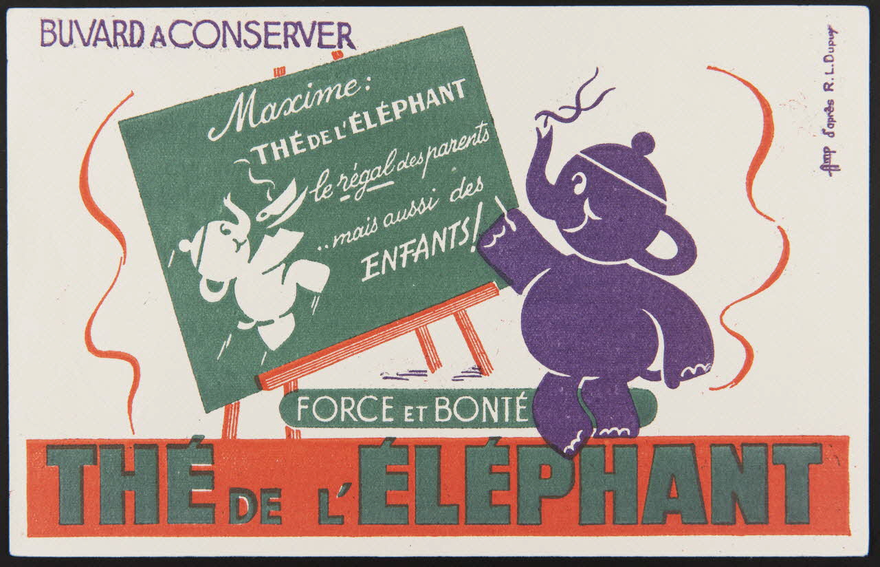 buvard publicitaire THE DE L'ELEPHANT 1994.34.420 Photo