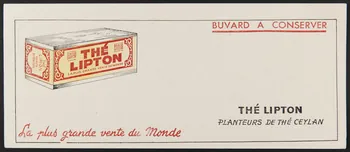 buvard publicitaire THE LIPTON  PLANTEURS DE THE CEYLAN 1994.34.421 Photo