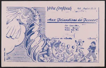 buvard publicitaire Aux Friandises de France 1994.34.434 Photo