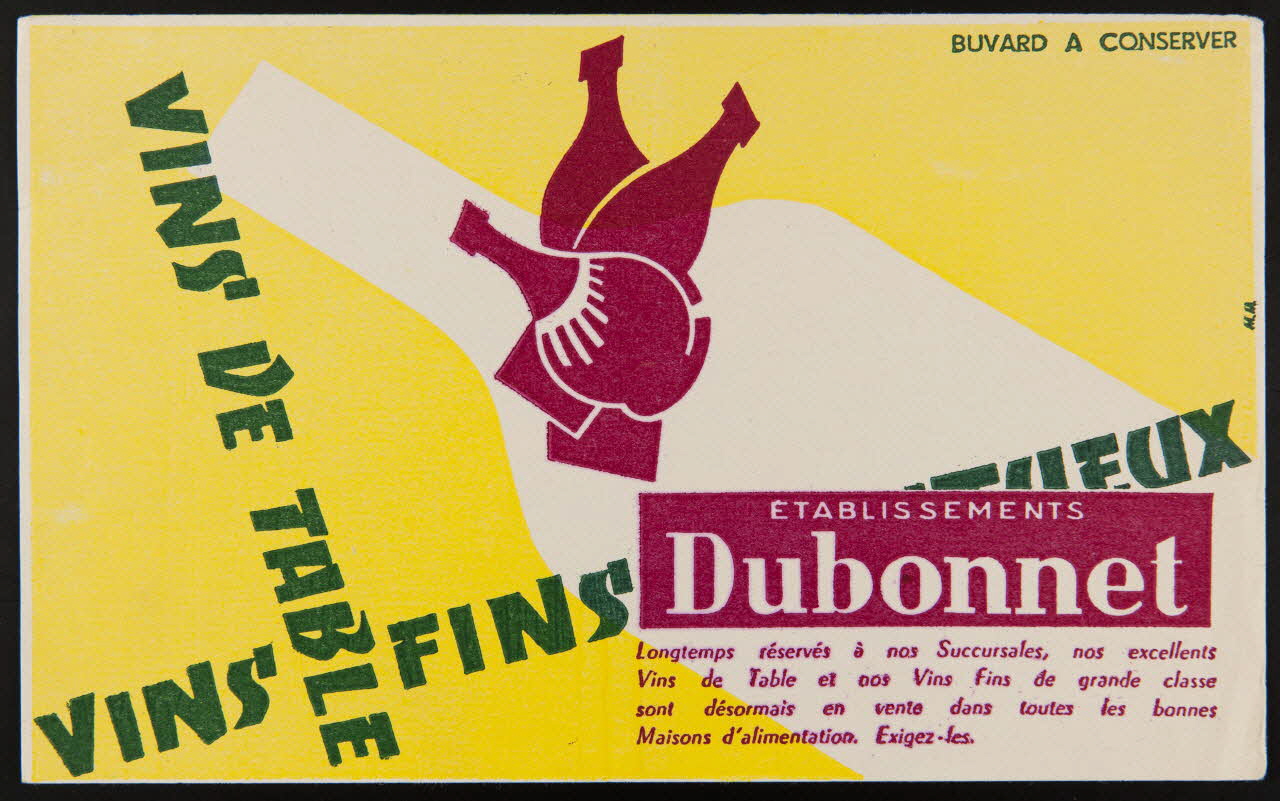 buvard publicitaire ETABLISSEMENTS  Dubonnet 1994.34.44 Photo