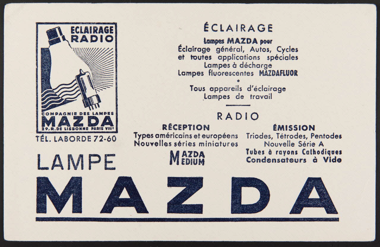 buvard publicitaire LAMPE  MAZDA 1994.34.450 Photo