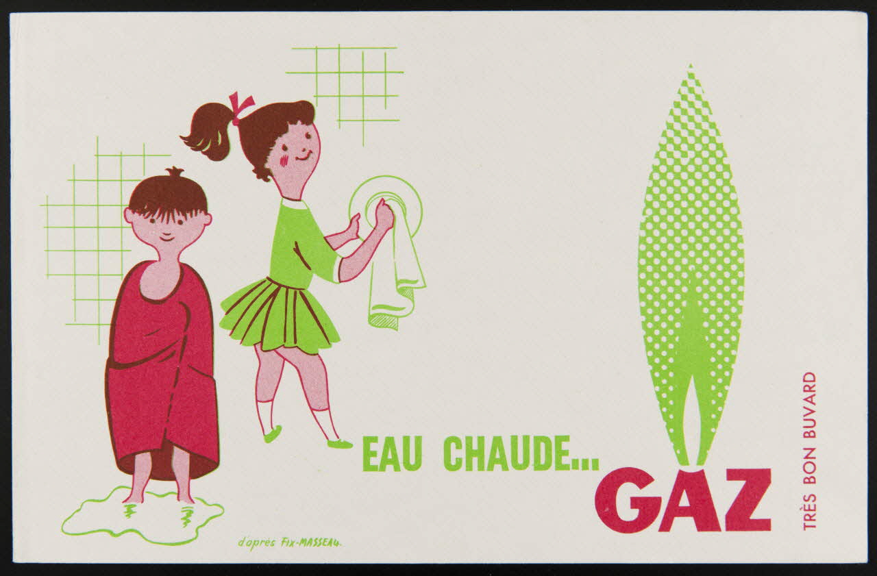 buvard publicitaire EAU CHAUDE...  GAZ 1994.34.474 Photo