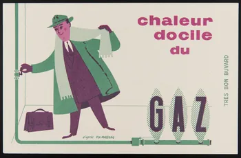 buvard publicitaire chaleur  docile  du  GAZ 1994.34.478 Photo