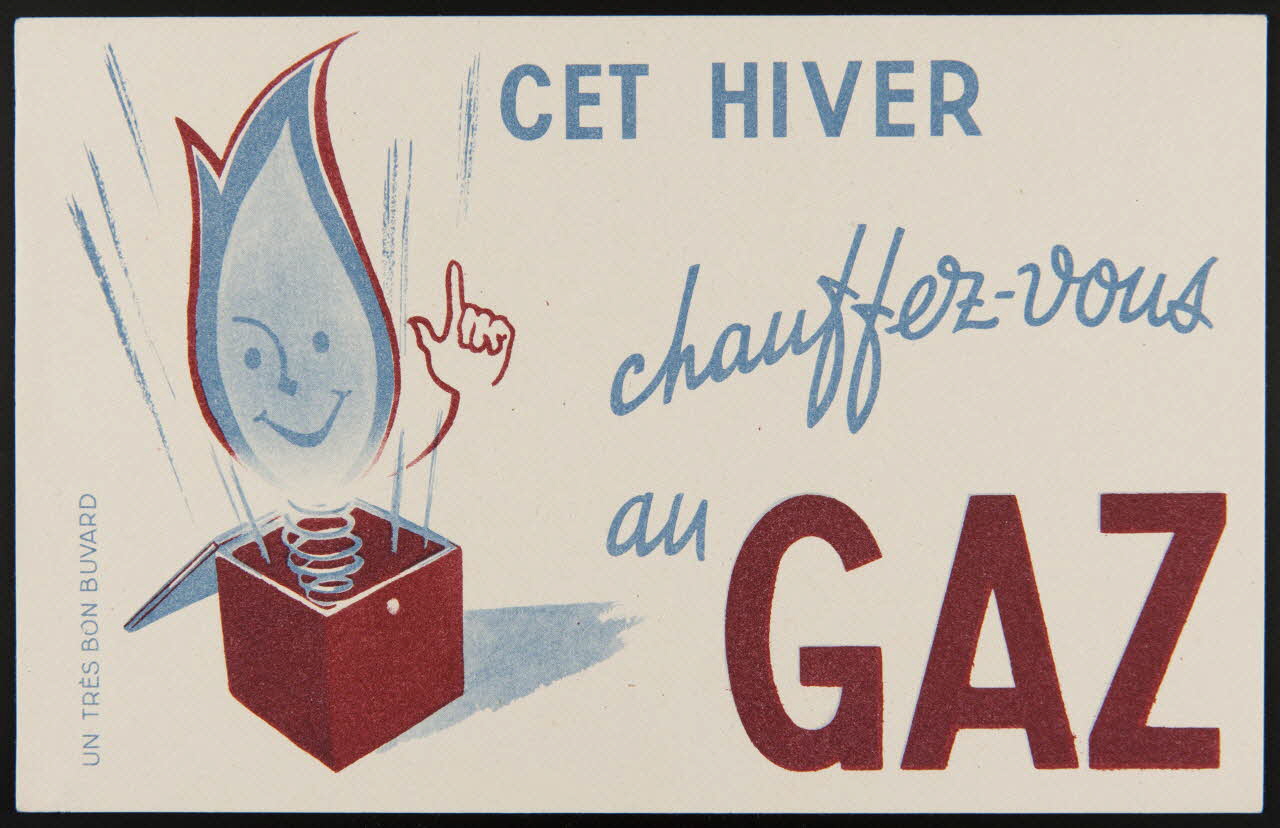 buvard publicitaire CET HIVER  chauffez-vous  au  GAZ 1994.34.479 Photo