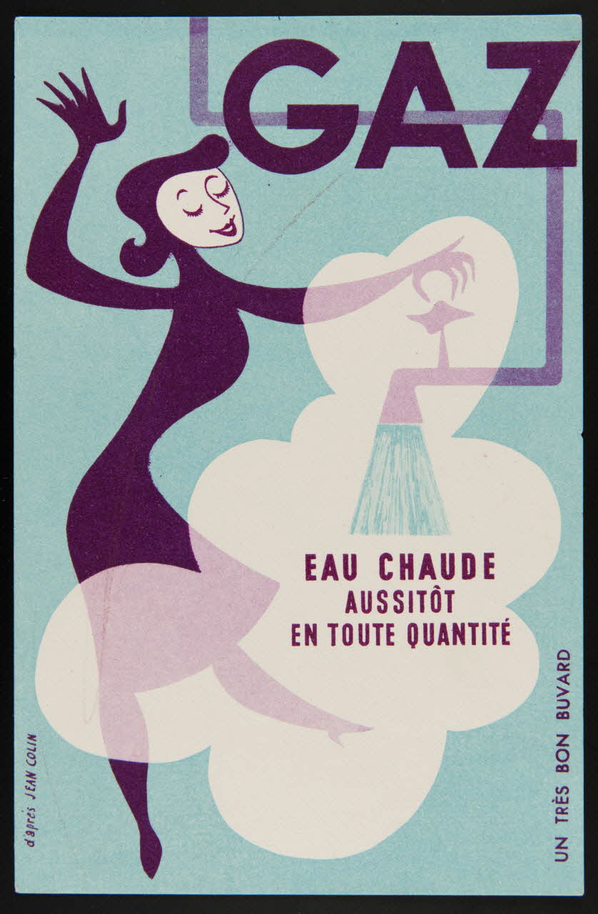 buvard publicitaire GAZ  EAU CHAUDE  AUSSITÔT  EN TOUTE QUANTITE 1994.34.481 Photo