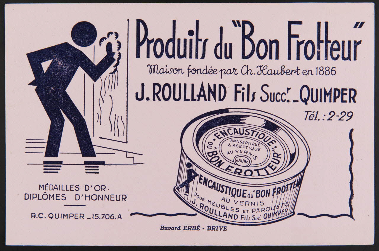 buvard publicitaire Produits du "Bon Frotteur" 1994.34.489 Photo