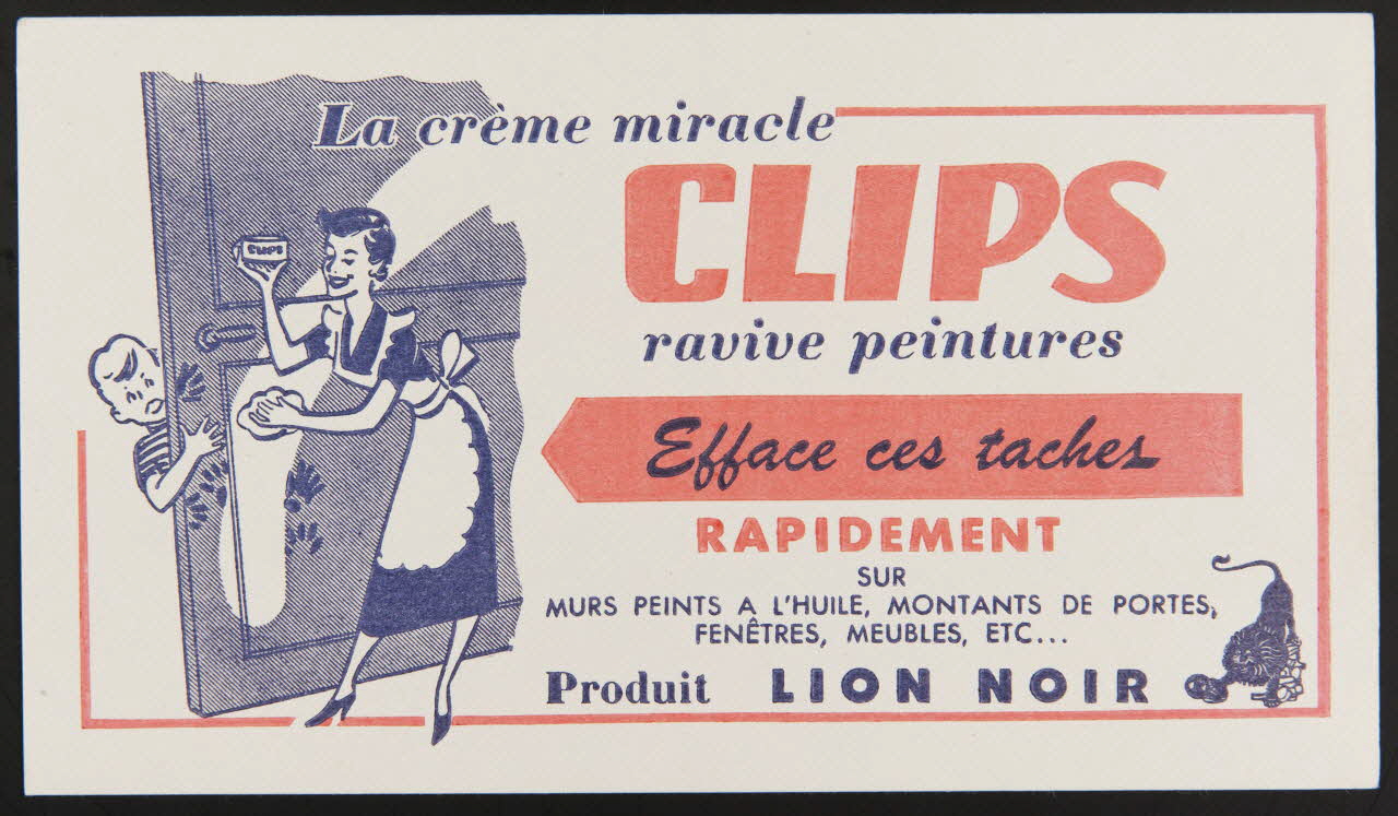 buvard publicitaire La crème miracle  CLIPS 1994.34.493 Photo