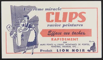 buvard publicitaire La crème miracle  CLIPS 1994.34.493 Photo
