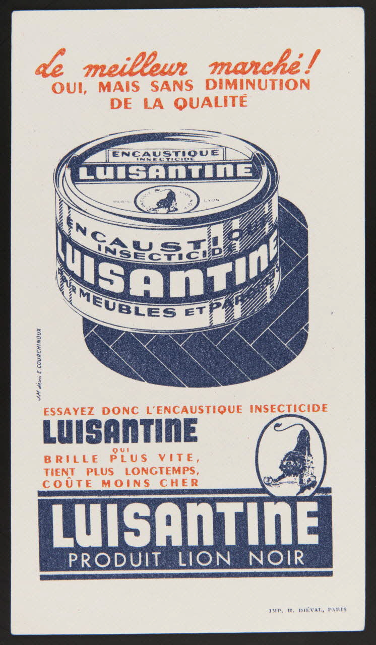 buvard publicitaire ESSAYEZ DONC L'ENCAUSTIQUE INSECTICIDE  LUISANTINE 1994.34.501 Photo