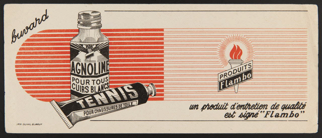 buvard publicitaire un produit d'entretien de qualité  est signé "Flambo" 1994.34.508 Photo
