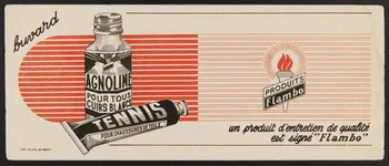 buvard publicitaire un produit d'entretien de qualité  est signé "Flambo" 1994.34.508 Photo