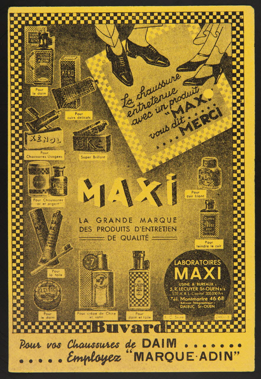 buvard publicitaire MAXI  LA GRANDE MARQUE  DES PRODUITS D'ENTRETIEN  DE QUALITE 1994.34.509 Photo