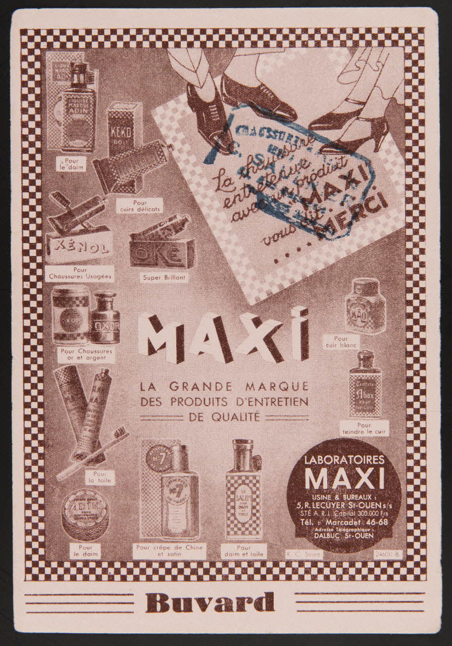 buvard publicitaire MAXI  LA GRANDE MARQUE  DES PRODUITS D'ENTRETIEN  DE QUALITE 1994.34.510 Photo