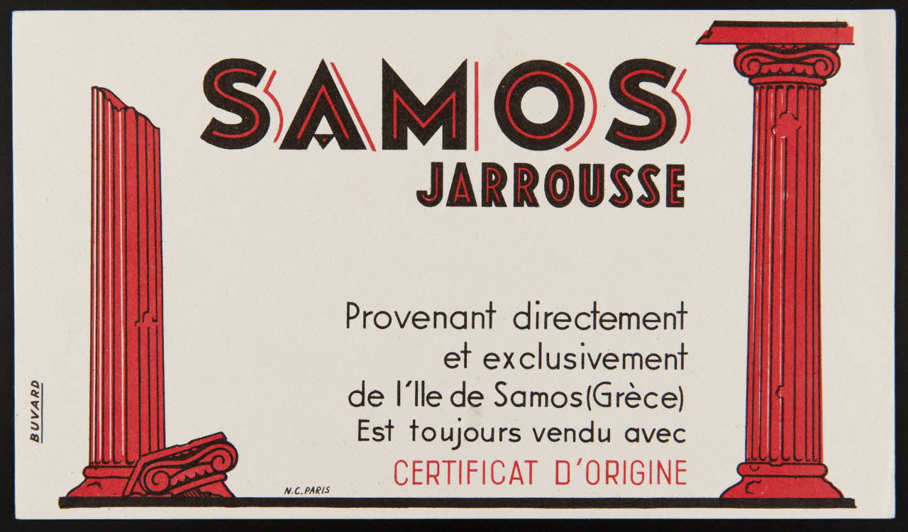buvard publicitaire SAMOS  JARROUSSE 1994.34.52 Photo