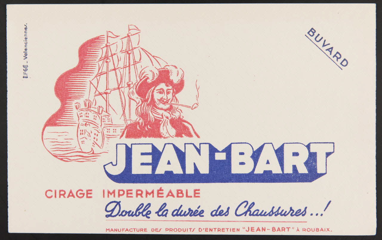 buvard publicitaire JEAN-BART  CIRAGE IMPERMEABLE 1994.34.528 Photo