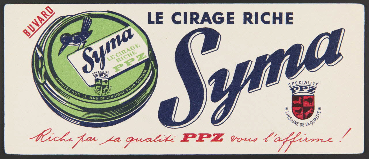 buvard publicitaire LE CIRAGE RICHE  Syma 1994.34.552 Photo