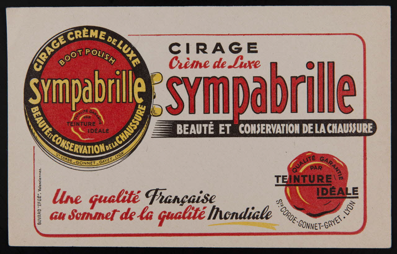 buvard publicitaire CIRAGE  Crème de Luxe  sympabrille 1994.34.553 Photo