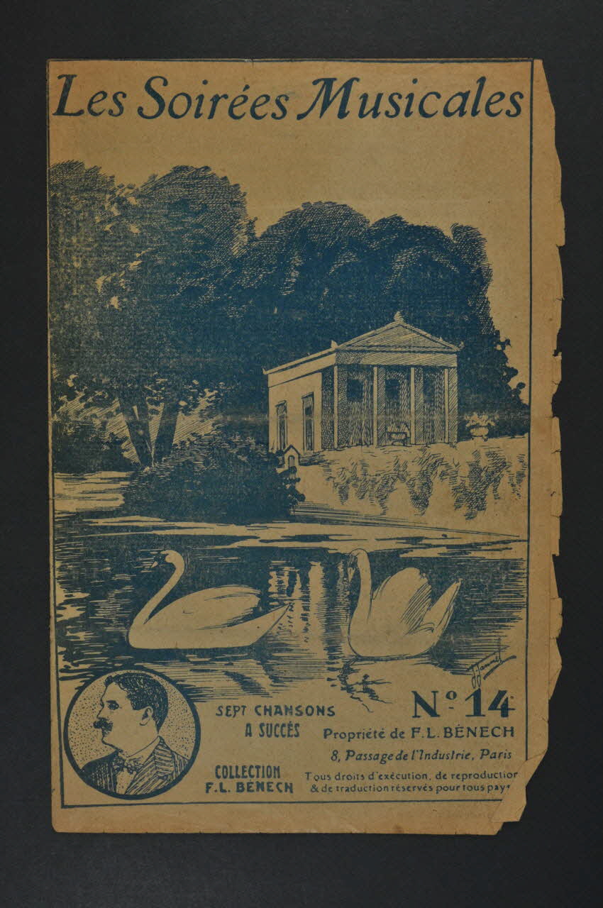 Ferdinand Louis Bénech ; Ernest Dumont ; Marc Hély chanson petit format Île-de-France, France 1915 1966.187.44 Photo Mucem