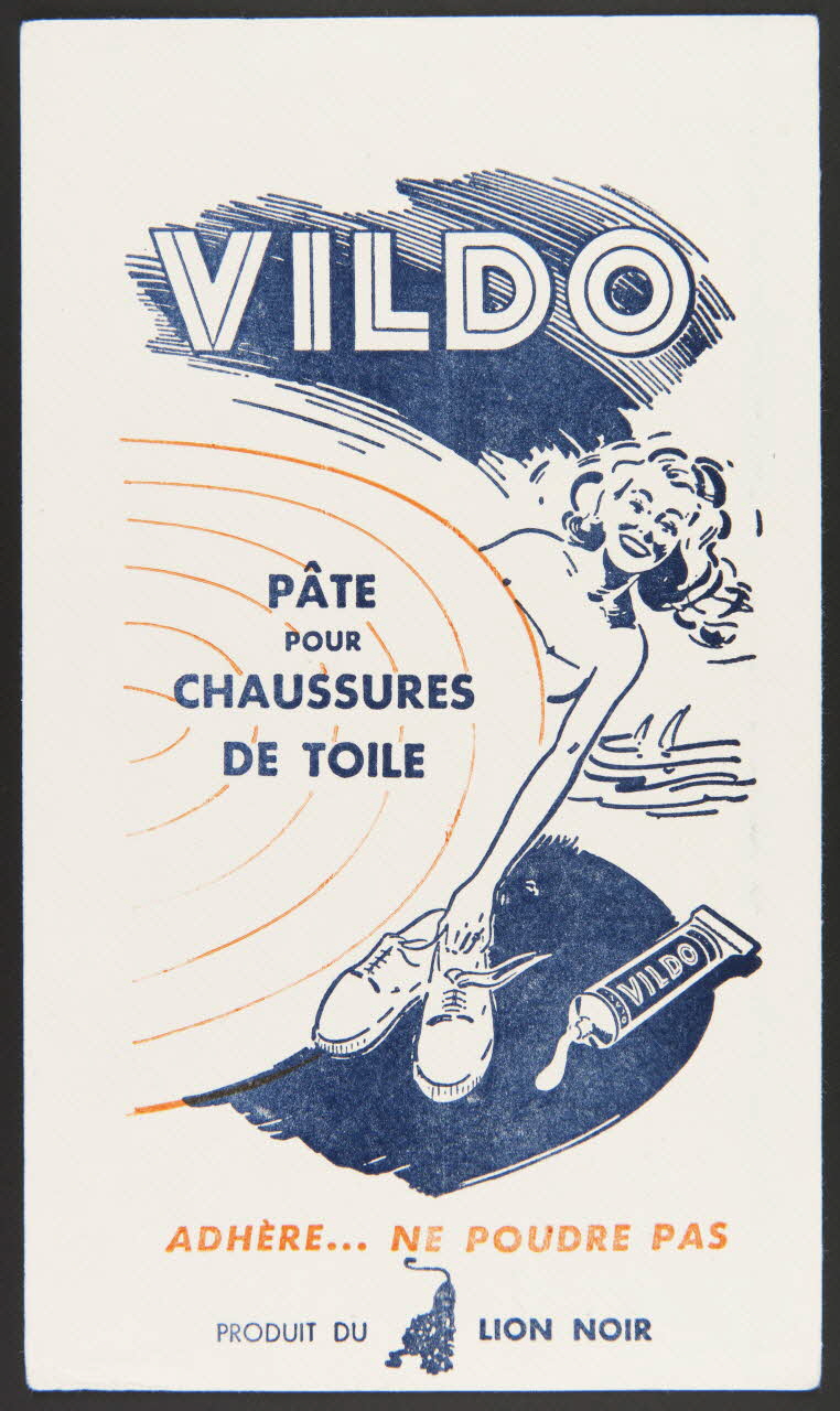 buvard publicitaire VILDO  PATE  POUR  CHAUSSURES  DE TOILE 1994.34.558 Photo