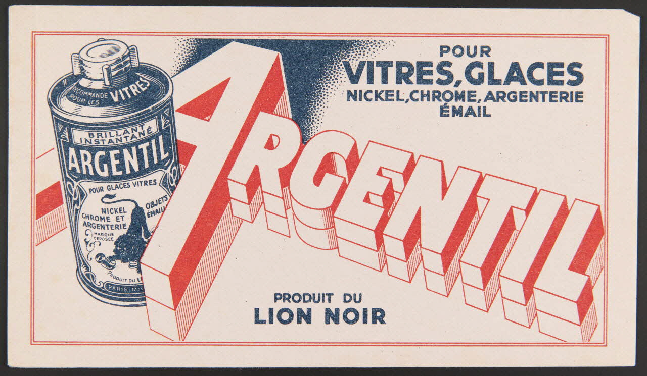 buvard publicitaire ARGENTIL  PRODUIT DU  LION NOIR 1994.34.566 Photo