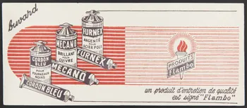 buvard publicitaire un produit d'entretien de qualité  est signé "Flambo" 1994.34.570 Photo