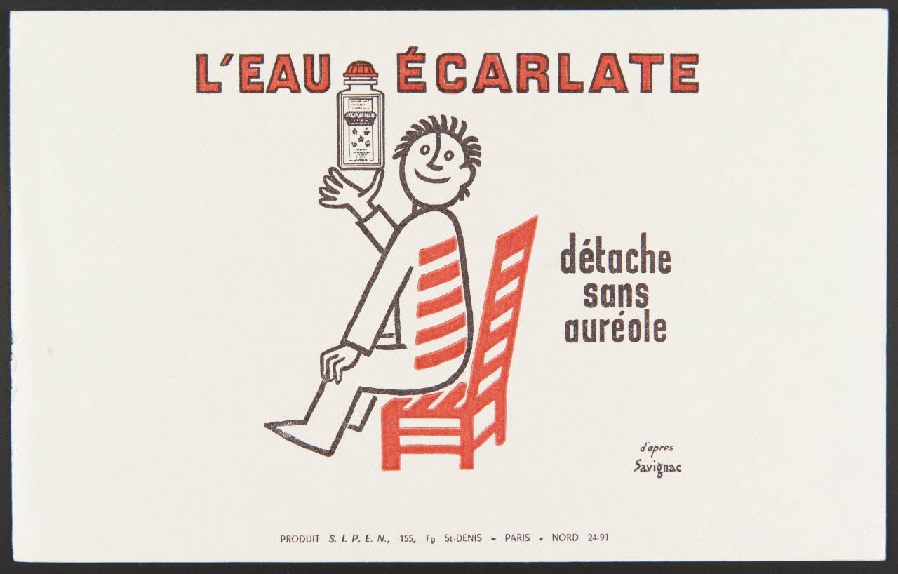 buvard publicitaire L'EAU ECARLATE 1994.34.580 Photo