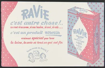 buvard publicitaire RAVIE  c'est autre chose ! .. 1994.34.596 Photo