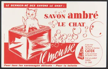 buvard publicitaire LE DERNIER-NE DES SAVONS LE CHAT 1994.34.600 Photo