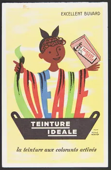 buvard publicitaire TEINTURE  IDEALE  la teinture aux colorants activés 1994.34.604  Photo