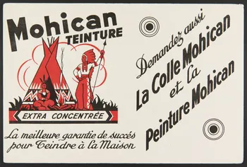 buvard publicitaire Mohican  TEINTURE 1994.34.609 Photo