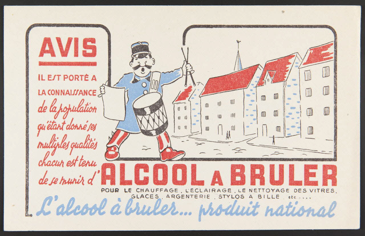 buvard publicitaire ALCOOL A BRULER 1994.34.611 Photo
