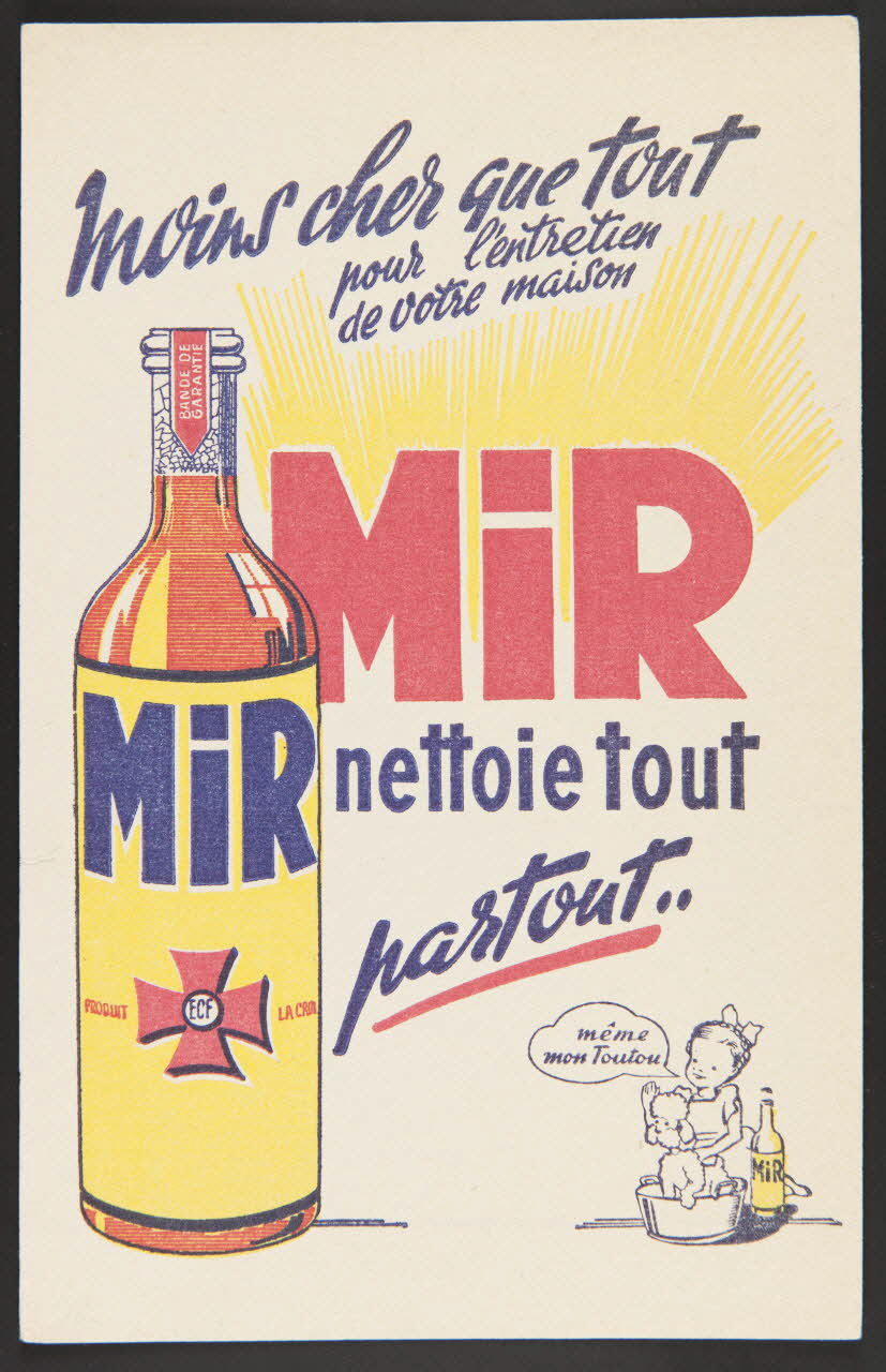 buvard publicitaire Moins cher que tout  pour l'entretien  de votre maison  MIR 1994.34.615 Photo